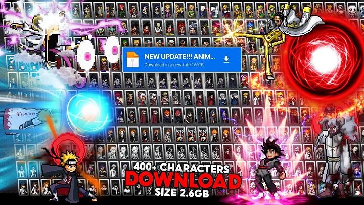 Anime Crossover Mugen 400+ CHARACTERS (size 2.6 GB) APK ANDROID – OFFLINE