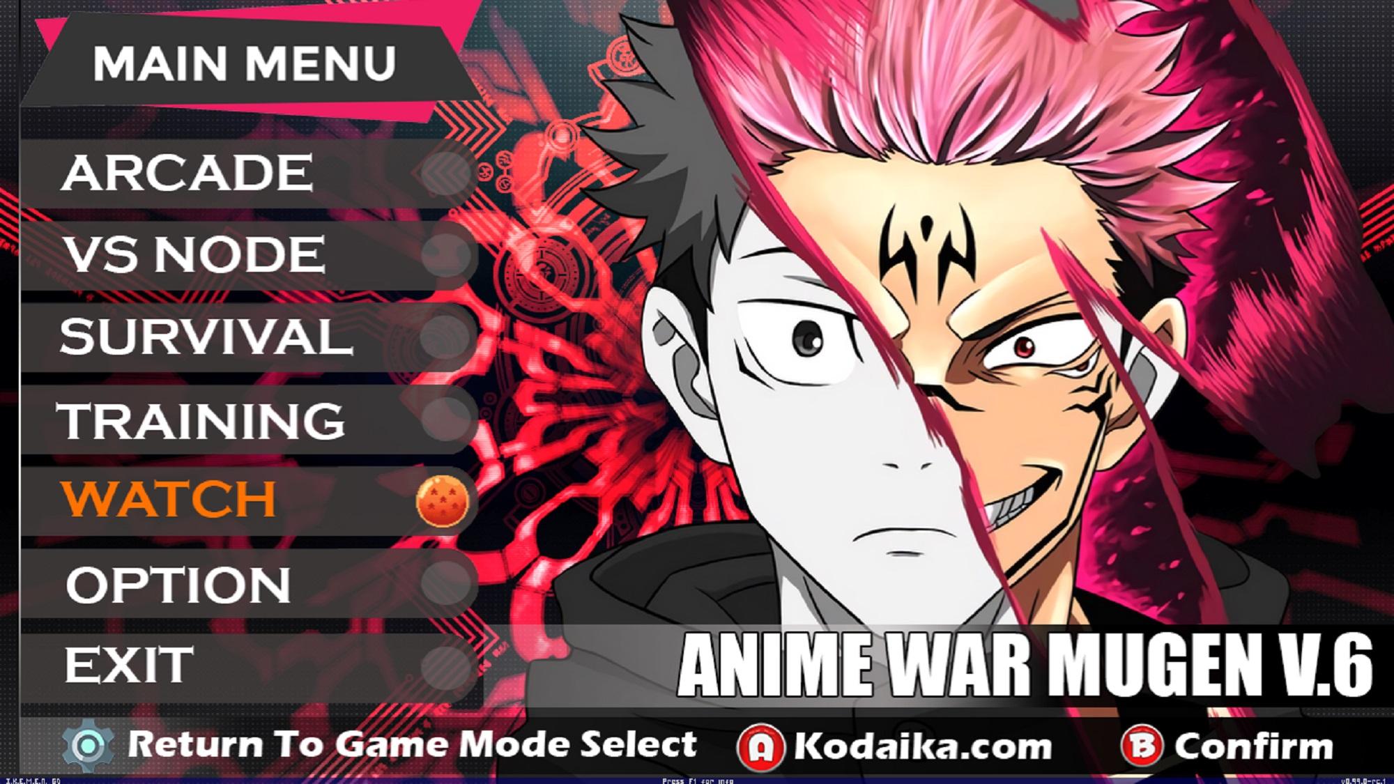 Anime War Super Mugen V.6 – ALL NEW CHARACTER