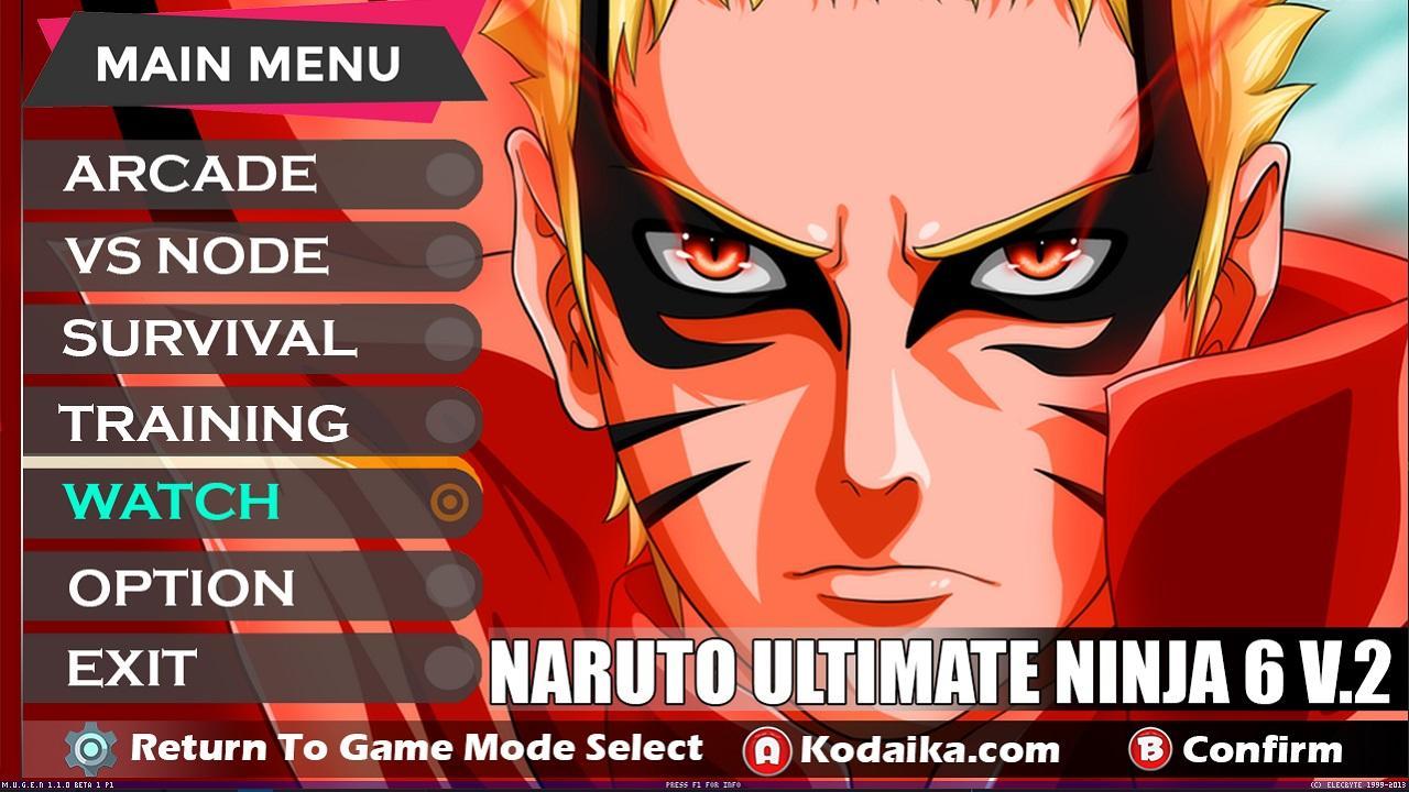 Naruto Shipudent Ultimate Ninja 6 V.2 Mugen Android/PC [DOWNLOAD]